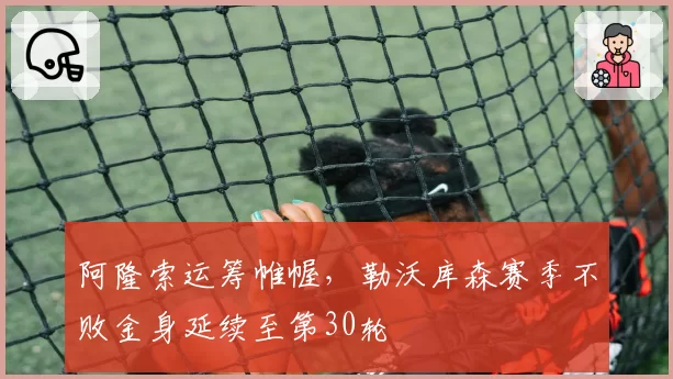 阿隆索运筹帷幄，勒沃库森赛季不败金身延续至第30轮